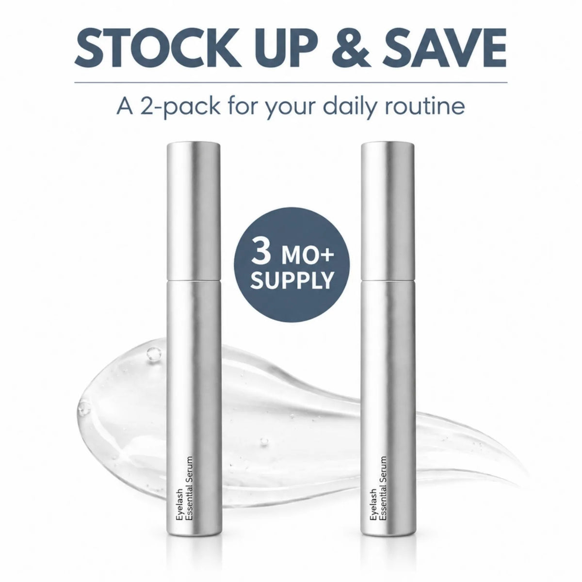 Two tubes of lash and brow serum
