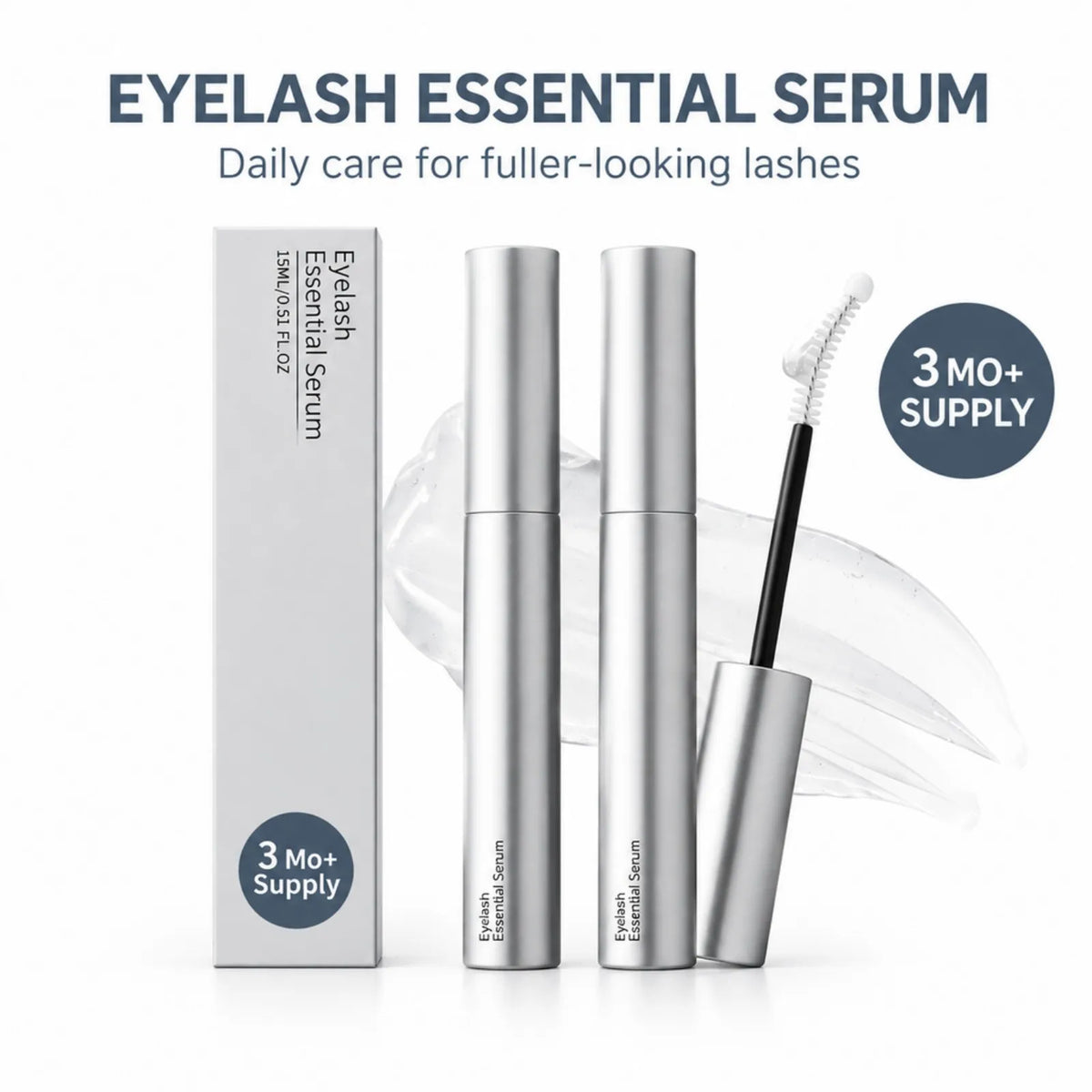 Two lash serum tubes with their box